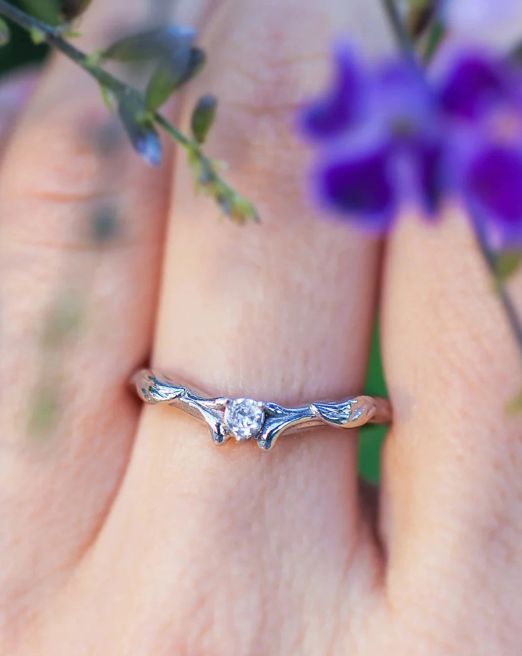 women’s minimalist rings-Timeless Silver Band