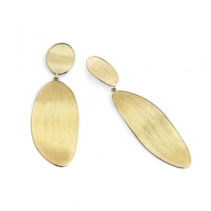 women’s modern earrings-18 kt yellow gold earrings Lunaria Marco Bicego