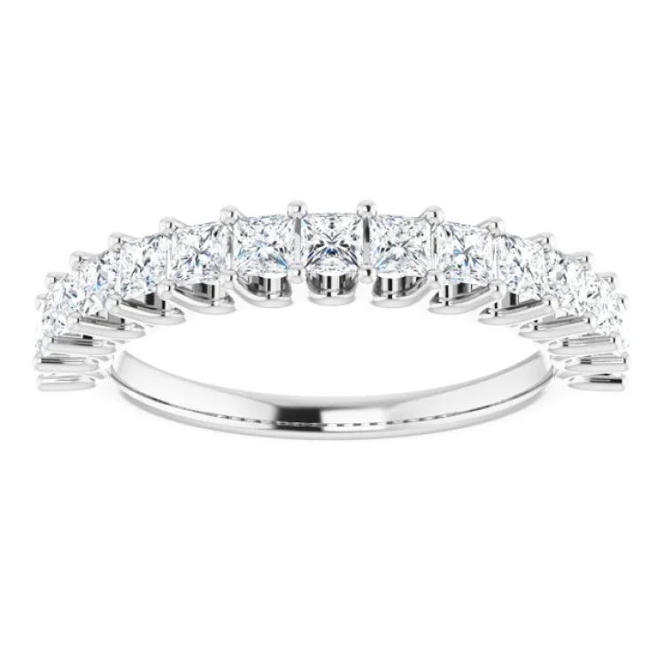 women’s halo engagement rings-14K White 5/8 CTW Lab-Grown Diamond Anniversary Band