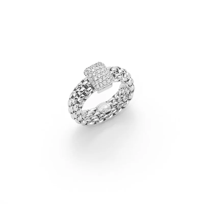 women’s luxury diamond ring-FOPE Flexit Vendome Pava Ring