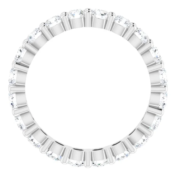 women’s eternity bands-14K White 1 9/10 CTW Lab-Grown Diamond Eternity Band Size 5.5