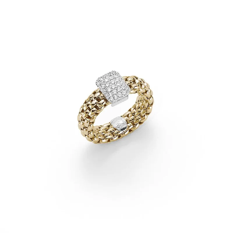 women’s vintage wedding rings-FOPE Flexit Vendome Ring