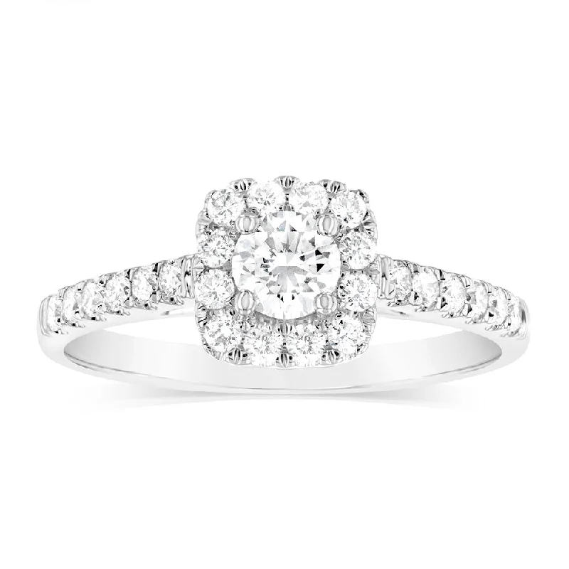 Luminesce Lab Grown 9ct White Gold 0.60 Carat Diamond Ring