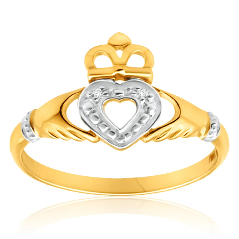 9ct Yellow Gold Majestic Diamond Ring