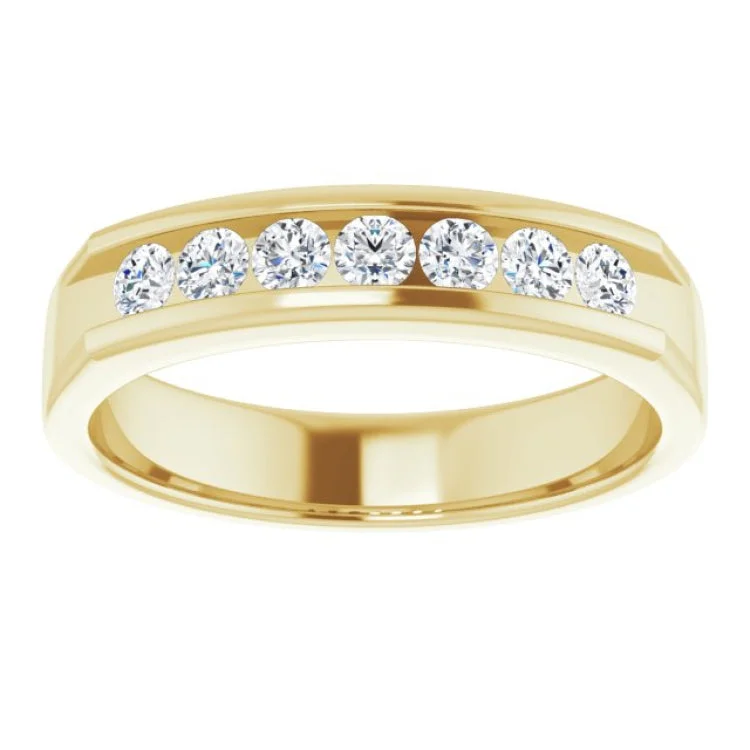 women’s minimalist rings-14K Yellow 1/2 CTW Natural Diamond Band