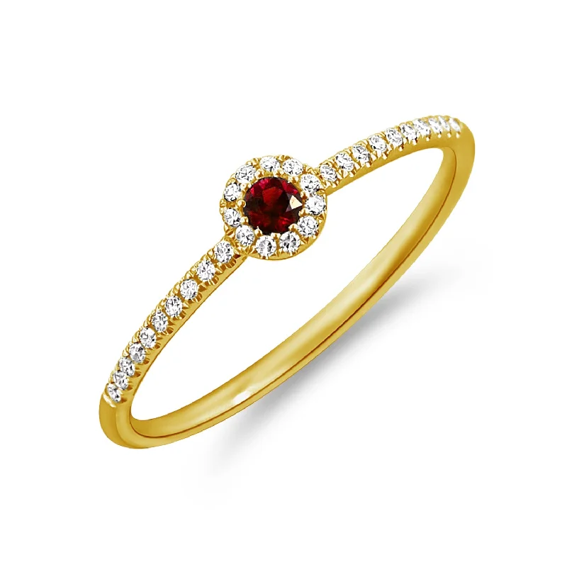 0.20ct Ruby & Diamond Ring