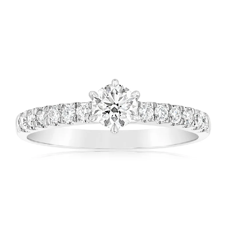 Luminesce Lab Grown 9ct White Gold 1/2 Carat Diamond Ring