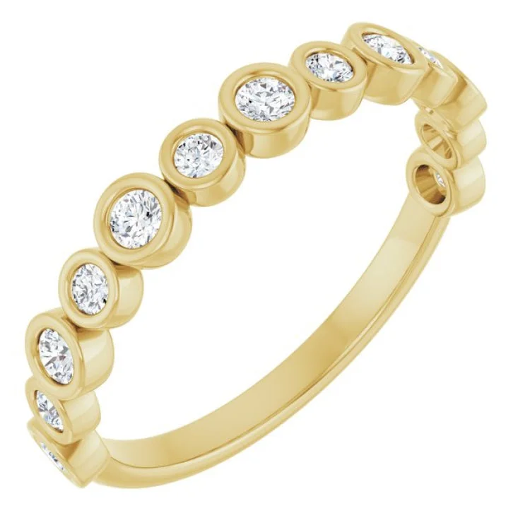 women’s chunky rings-14K Yellow 1/3 CTW Lab-Grown Diamond  Anniversary Band