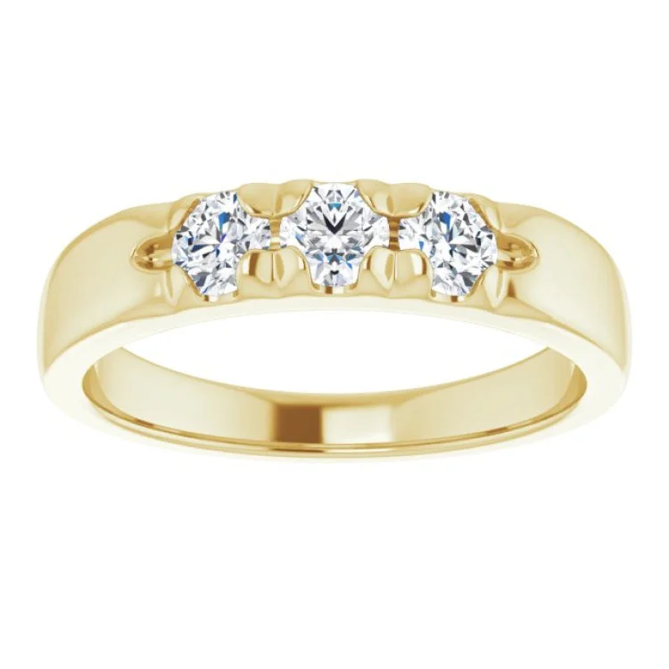 women’s gold engagement rings-14K Yellow 1/2 CTW Natural Diamond Anniversary Band