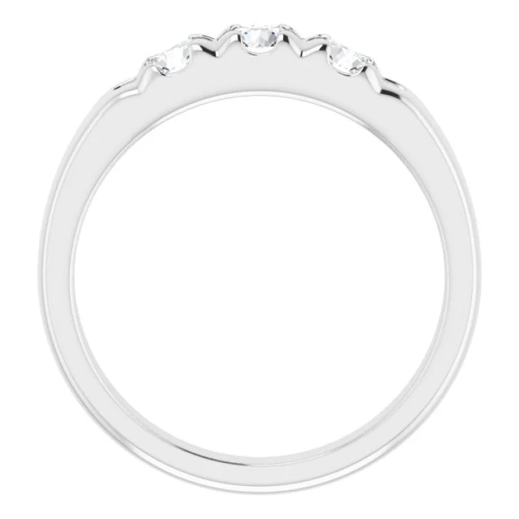 women’s anniversary rings-Platinum 3/4 CTW Natural Diamond Anniversary Band