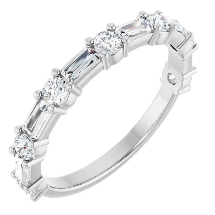 women’s anniversary rings-Platinum 3/4 CTW Lab-Grown Diamond  Anniversary Band