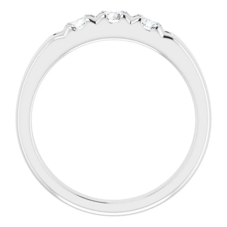 women’s diamond ring-14K White 1/2 CTW Natural Diamond Anniversary Band