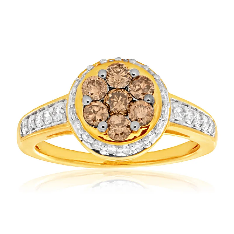 Australian Diamond 9ct Yellow Gold 1 Carat Diamond Ring