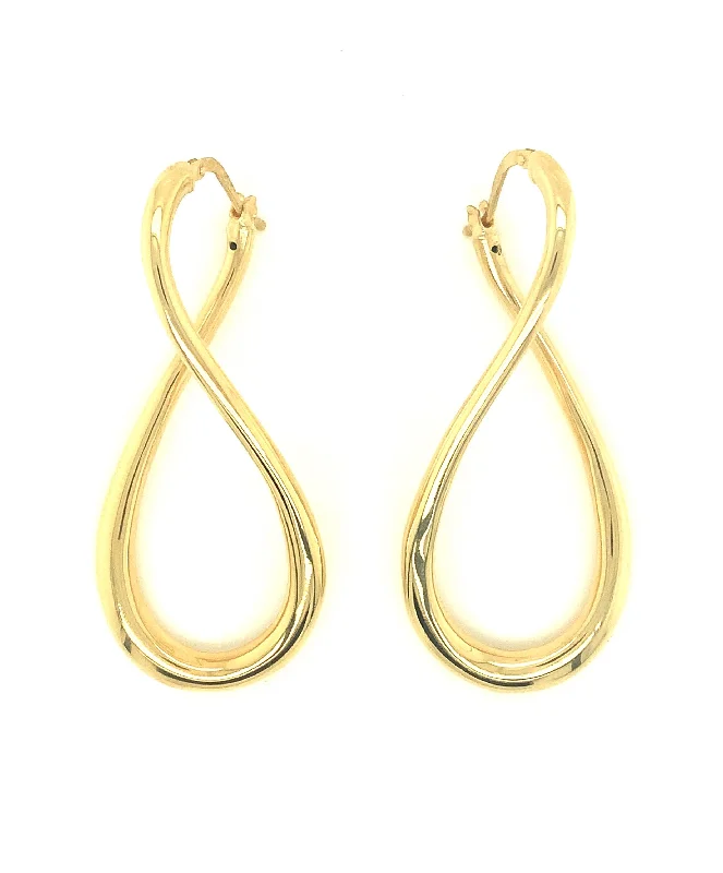 women’s flower earrings-Figure Eight Earrings 157-JSA