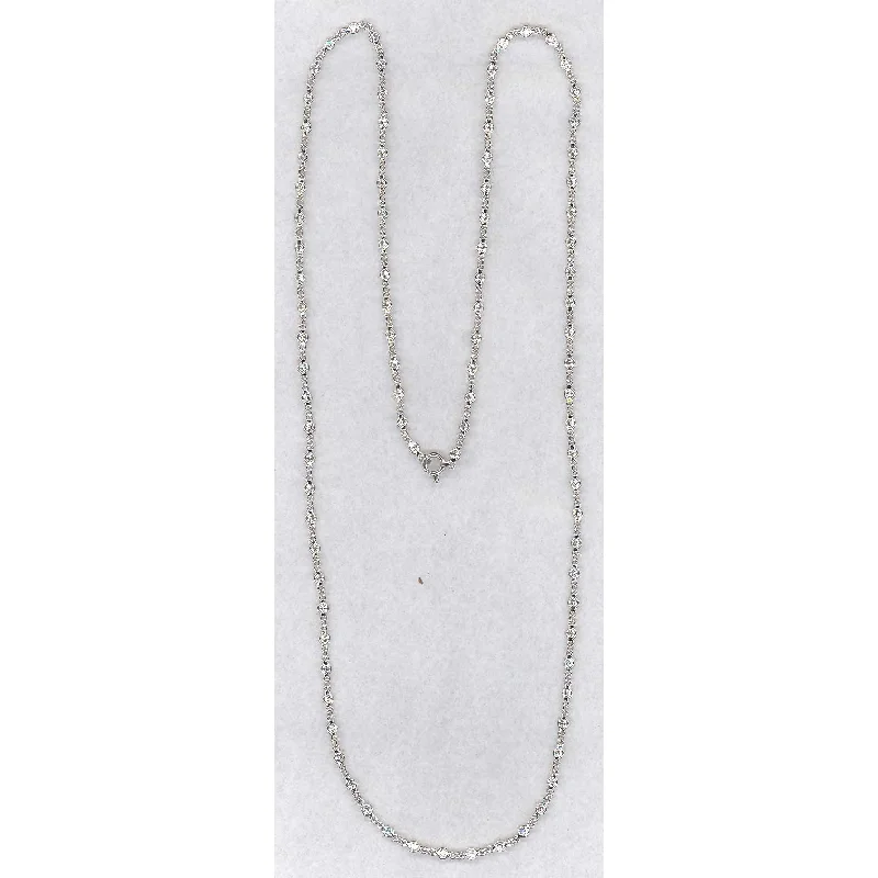 women’s layered necklace-Platinum Diamond Necklace