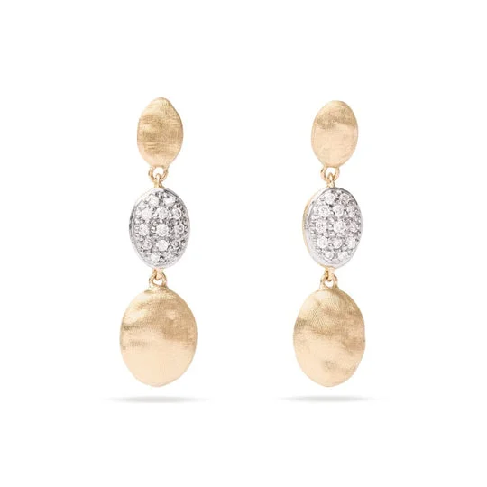 women’s flower stud earrings-Marco Bicego
18K Siviglia Diamond Pave Earrings - OB1234 B YW