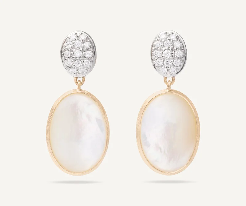 women’s vintage earrings-Marco Bicego Siviglia Mother of Pearl Earrings