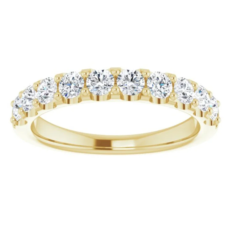 women’s vintage diamond rings-14K Yellow 3/4 CTW Lab-Grown Diamond Anniversary Band