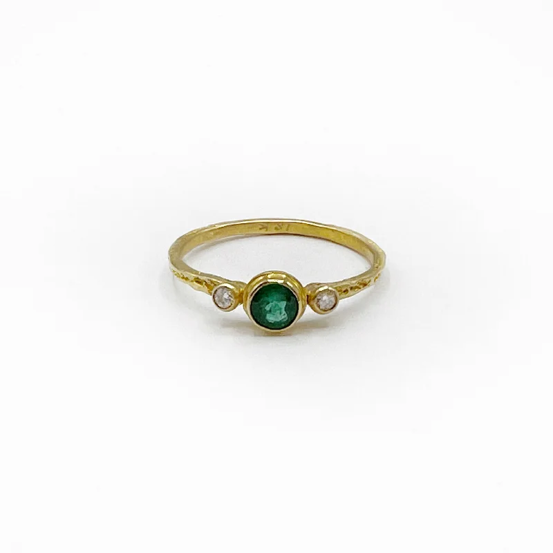 Majestic Emerald and Diamond Ring