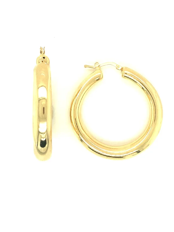 women’s large hoop earrings-Tube Hoop Earrings 160-JSA