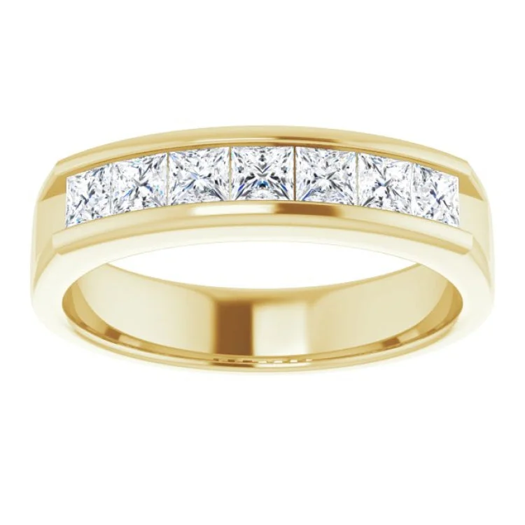 women’s engagement ring-14K Yellow 1 1/8 CTW Natural Diamond Band