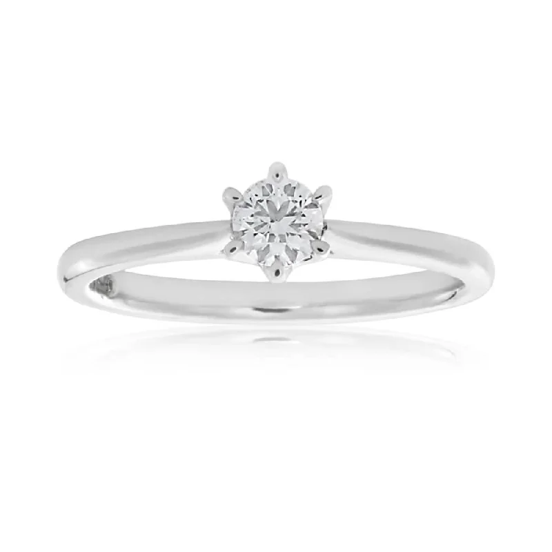 Flawless Cut Platinum Diamond Ring