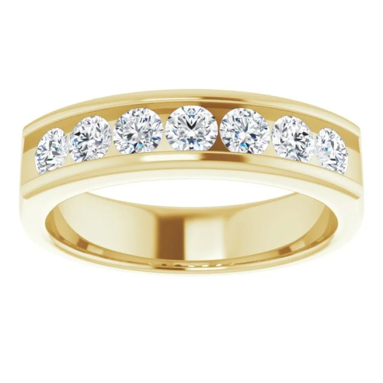 women’s gold ring-14K Yellow 1 CTW Natural Diamond Band