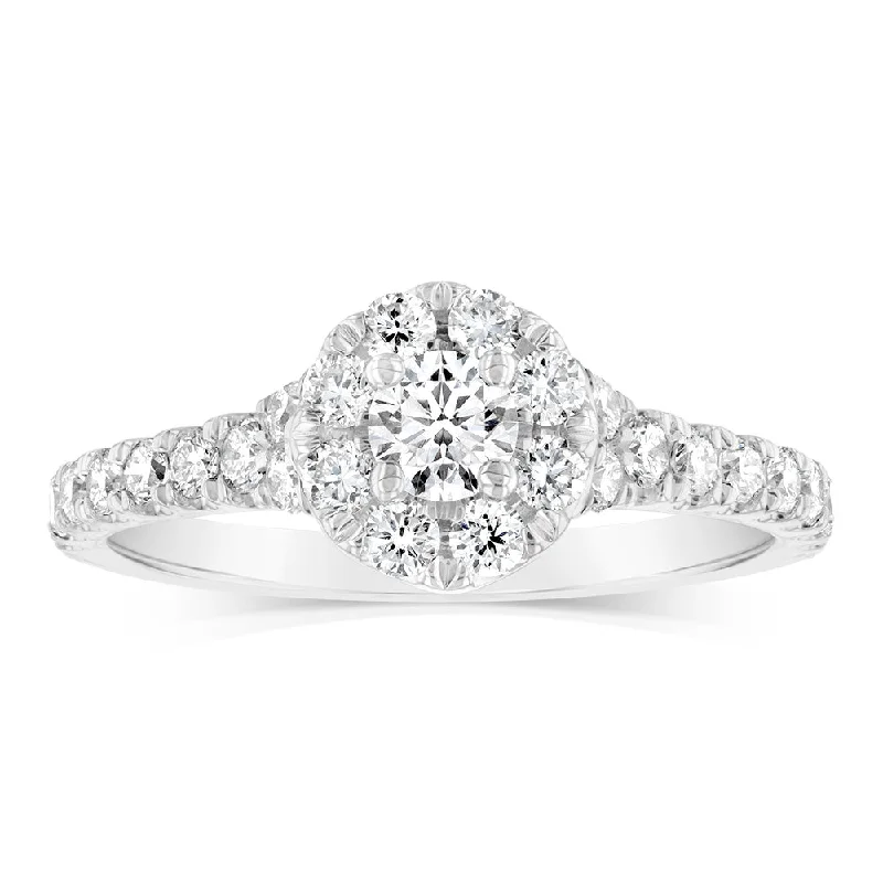 Luminesce Lab Grown 9ct White Gold 3/4 Carat Diamond Ring