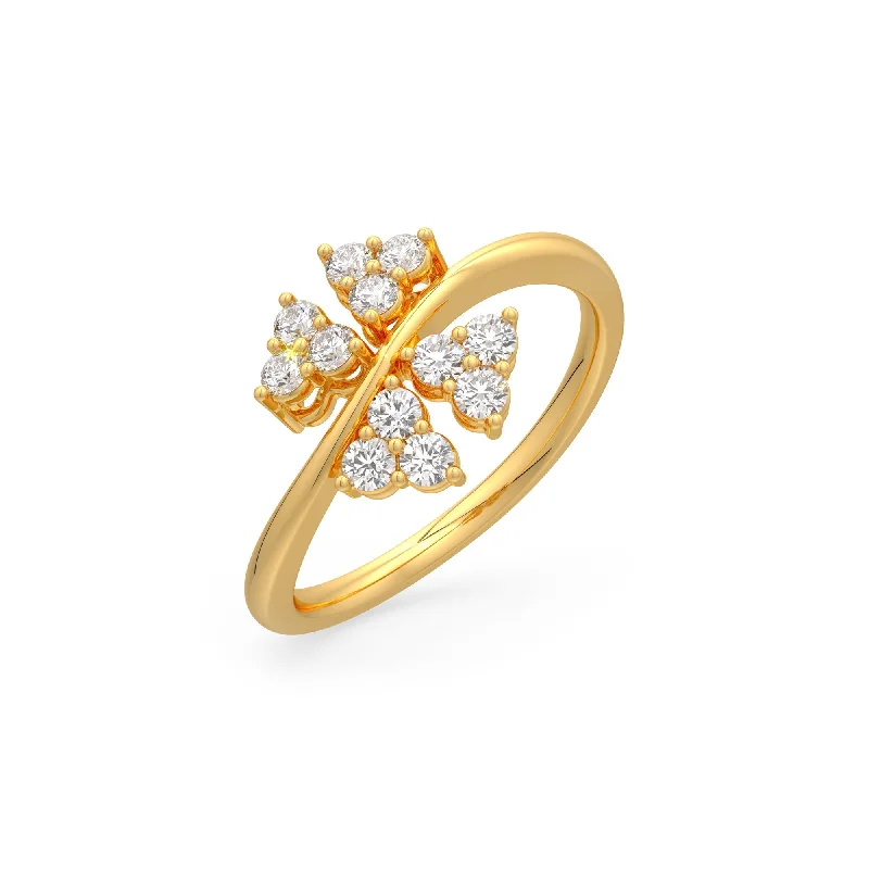 women’s double band ring-Four Fold Ring