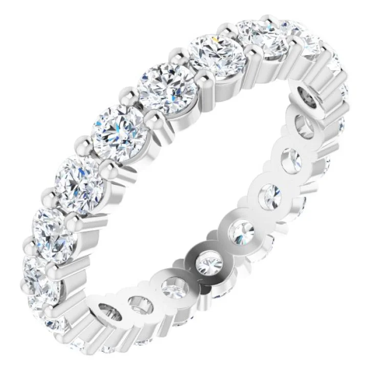 women’s platinum engagement ring-14K White 1 3/4 CTW Lab-Grown Diamond Eternity Band Size 4.5